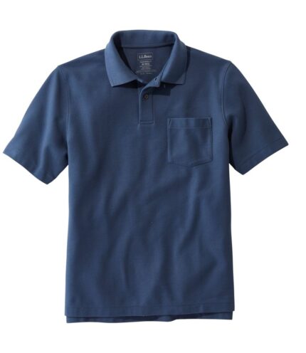 Men's Premium Double L® Polo, Hemmed Short-Sleeve with Pocket