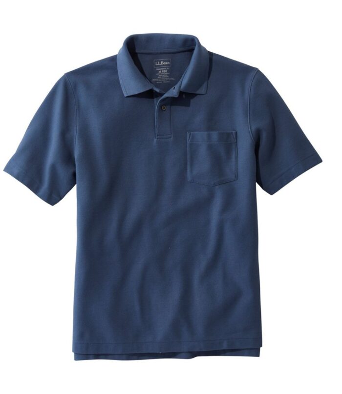 Men's Premium Double L® Polo, Hemmed Short-Sleeve with Pocket