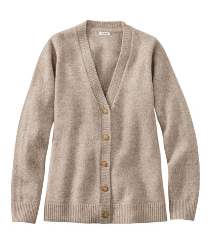 Women's Bean's Classic Ragg Wool Sweater, Button-Front Cardigan